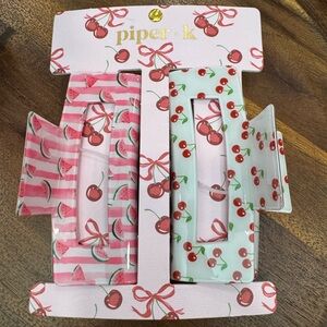 Piper K Cherry and Watermelon Hair Clips
